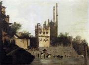 unknow artist View of Benares with Aurangzeb-s Mosque Spain oil painting artist